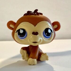 Littlest Pet Shop LPS 1347 Chimpanzee Brown ~ Authentic